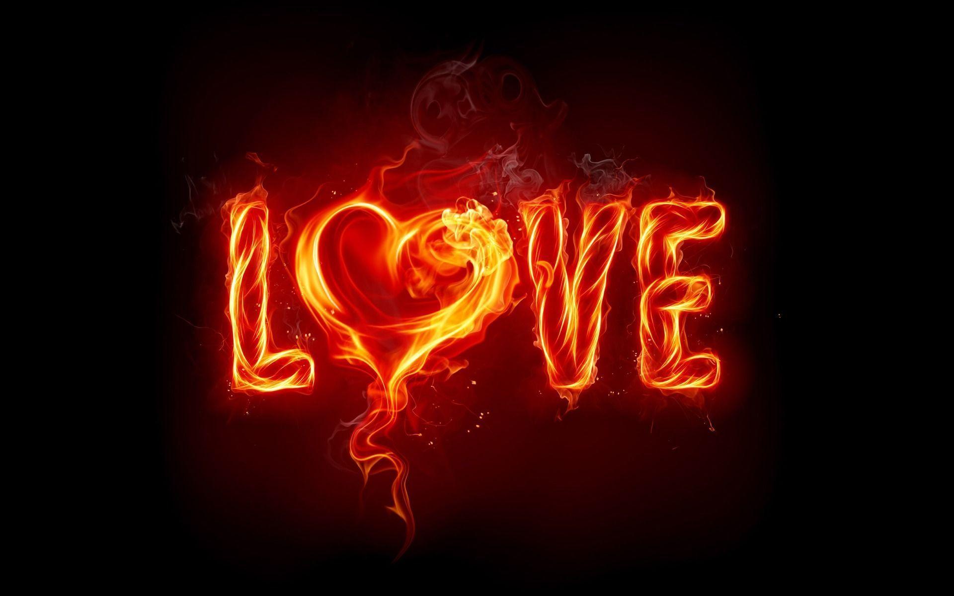 Love in Flames 2014 Valentines Day Wallpaper Wide or HD. Holidays