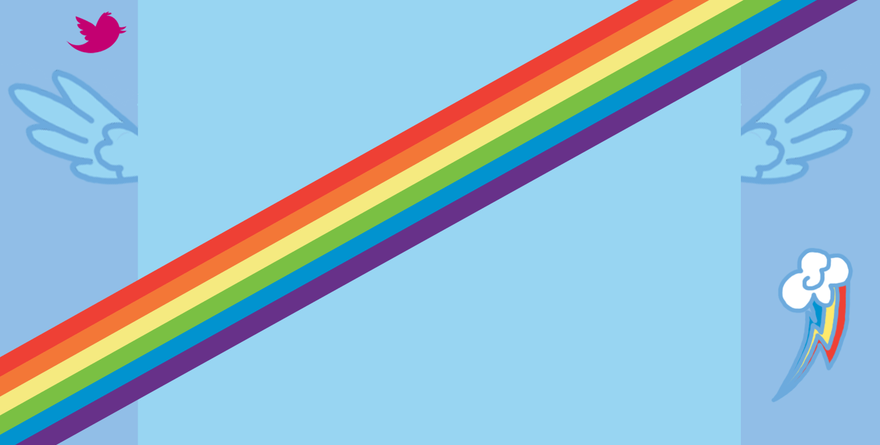 Rainbow Dash Twitter Background