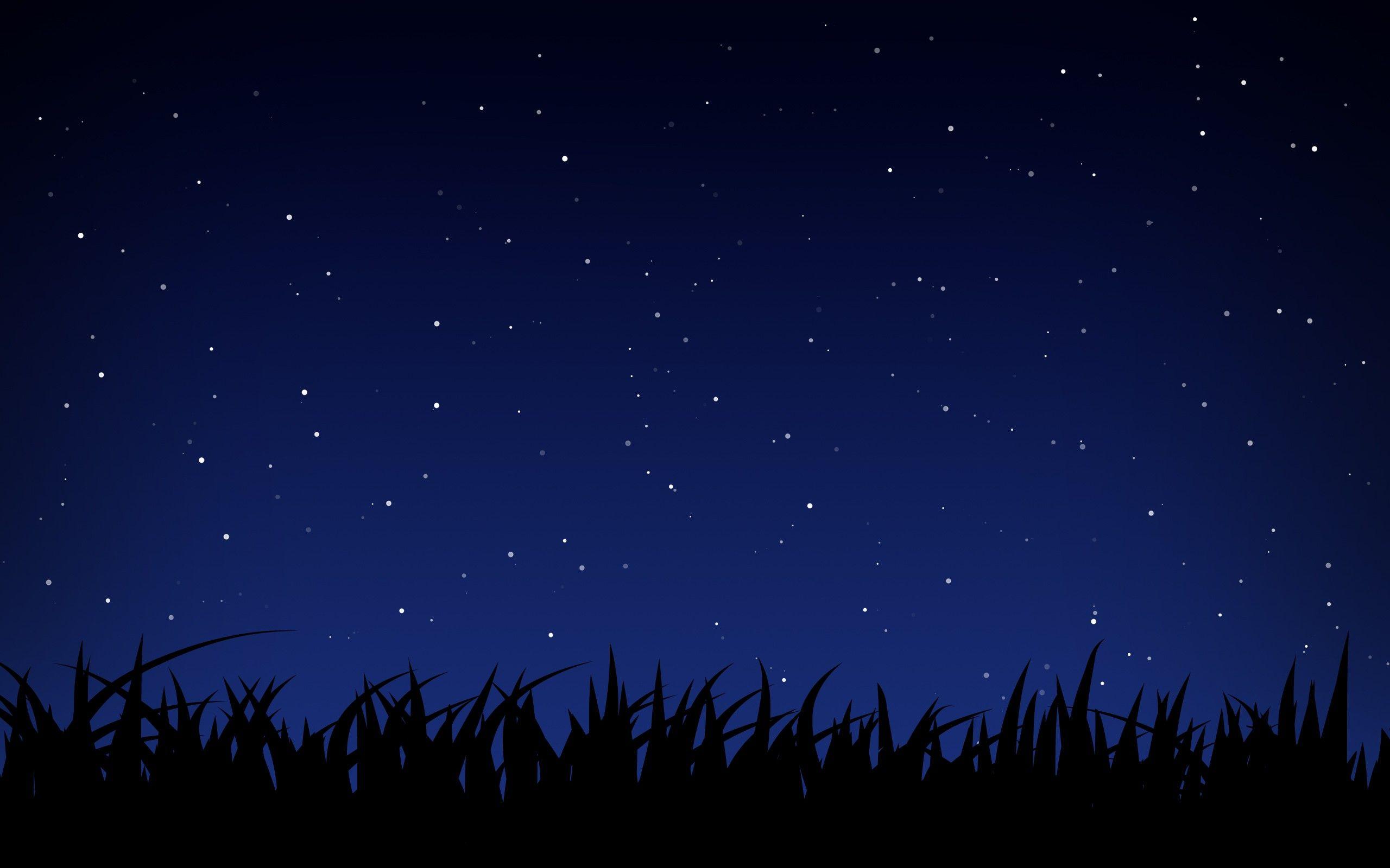 Starry Sky Moonlit Night Space HD wallpaper #