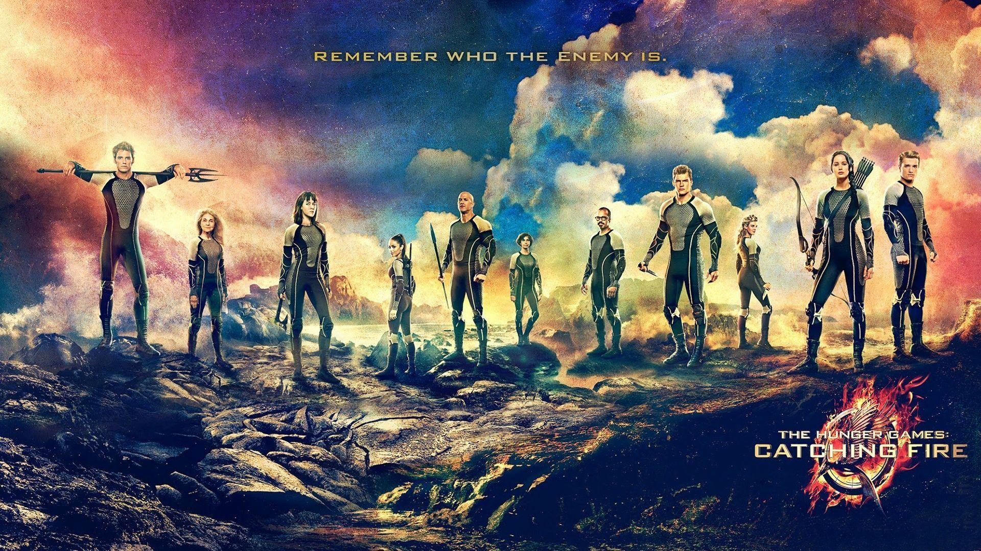 The Hunger Games Catching Fire Cast Wallpaper Download Wallpaper
