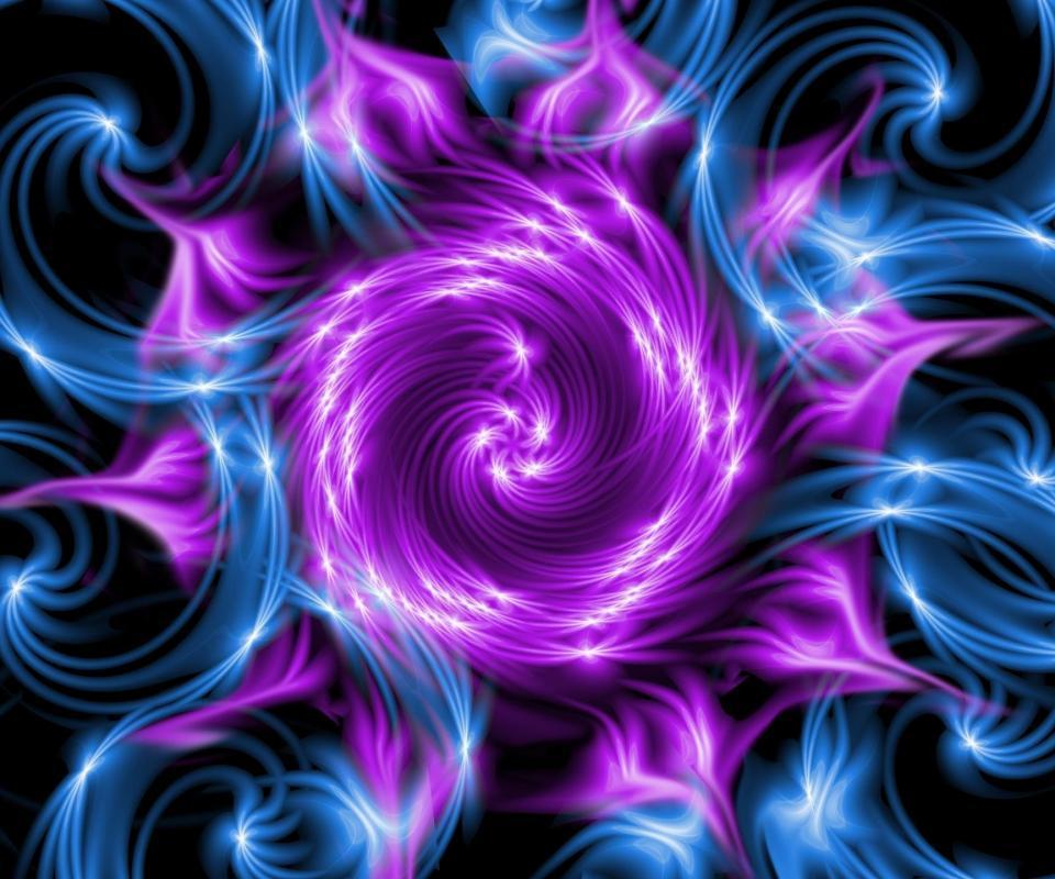 Gorgeous Wallpaper Fractal Purple HD Picture. HD