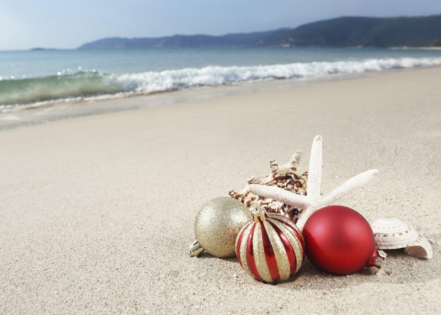 Christmas Beach Wallpapers Wallpaper Cave