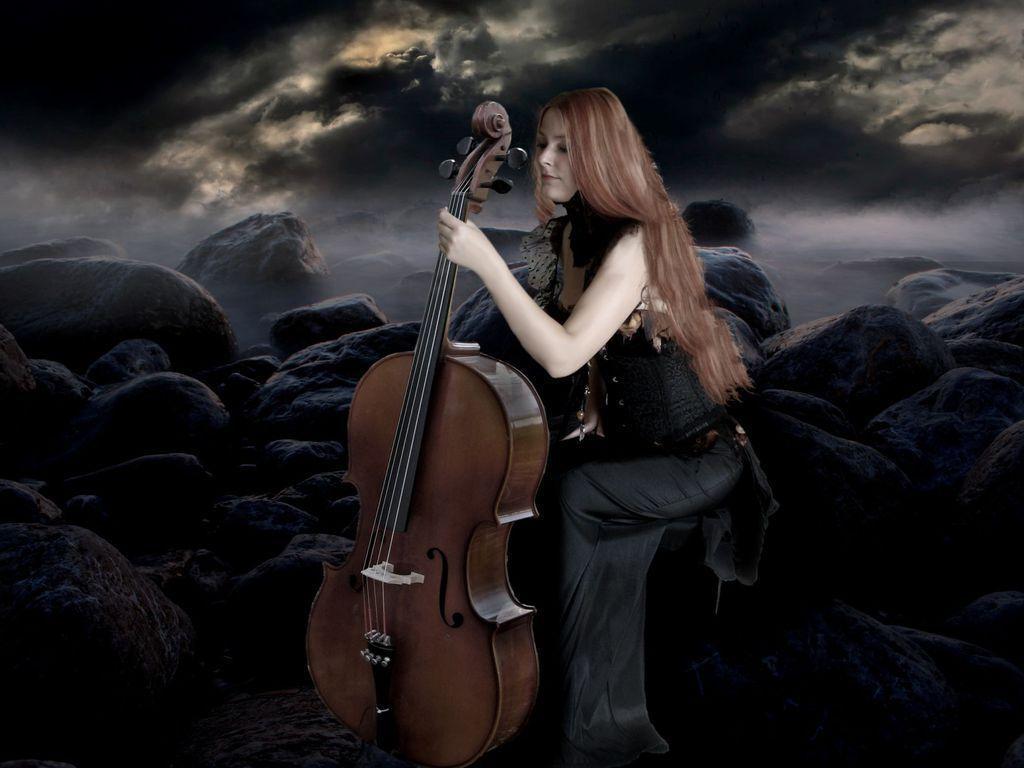 The Cello Player Wallpaper 1024x768 px Free Download