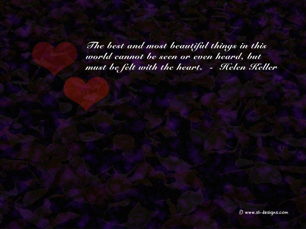 Love quotes on wallpaper. for your desktop, web site or blog!