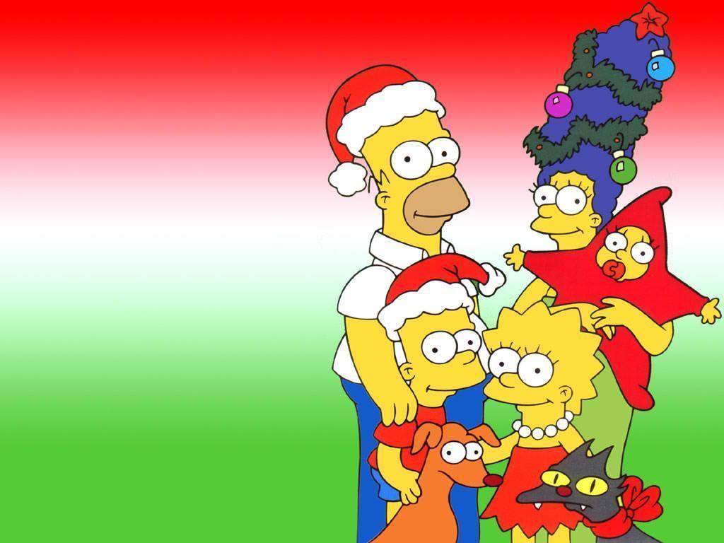 Simpsons Christmas Desktop Background