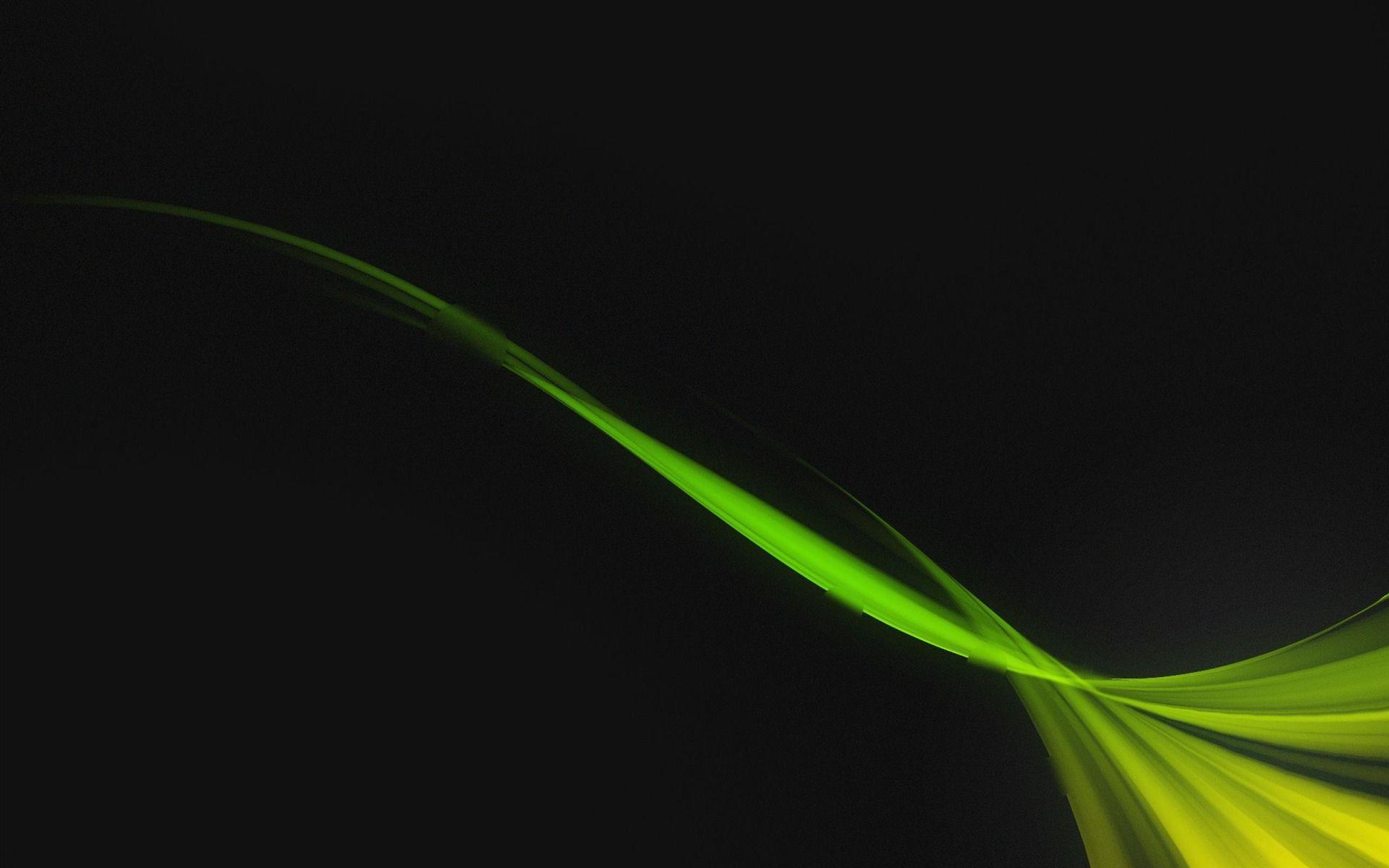 Black and Green Abstract Widescreen HD Wallpaper