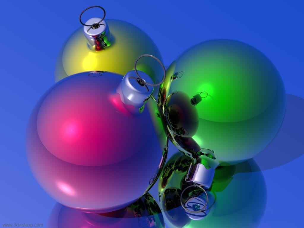 Computer 3D colorful bombs free desktop background
