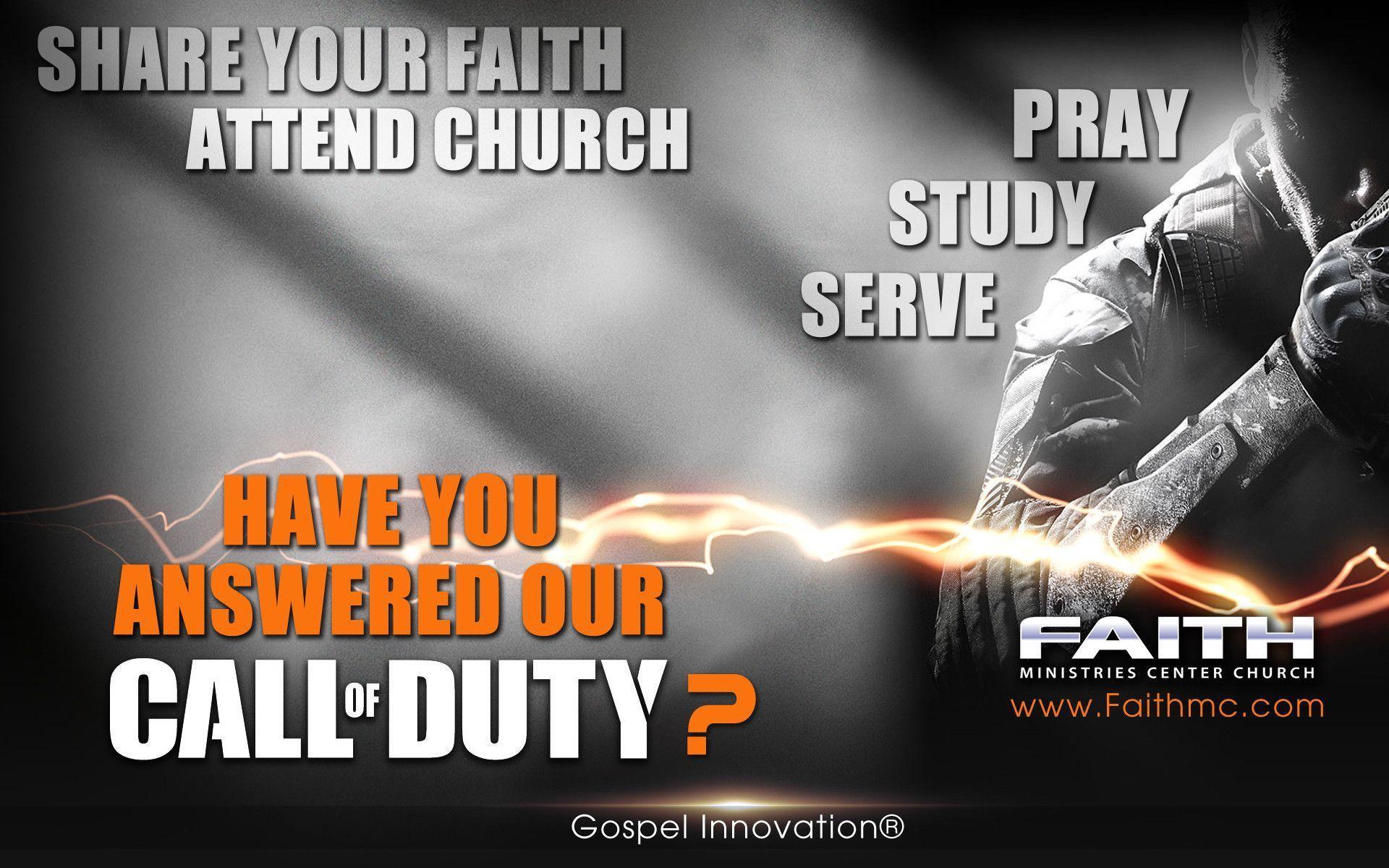Our Call Of Duty Gospel Wallpaper
