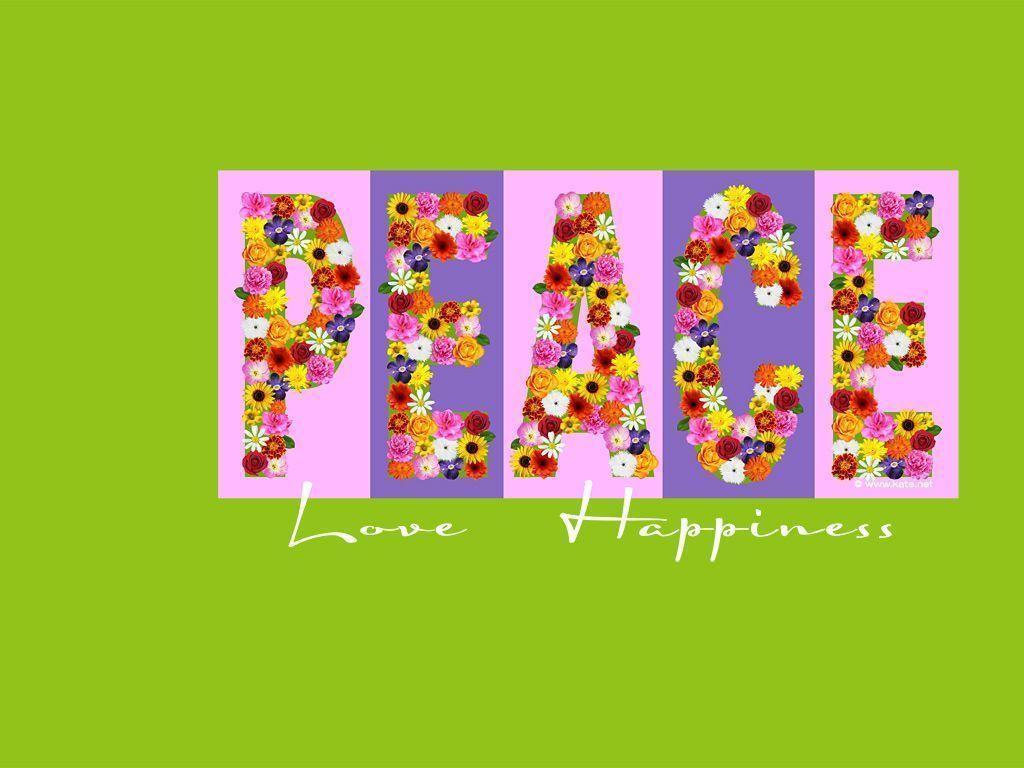Wallpapers For > Peace Love Happiness Backgrounds