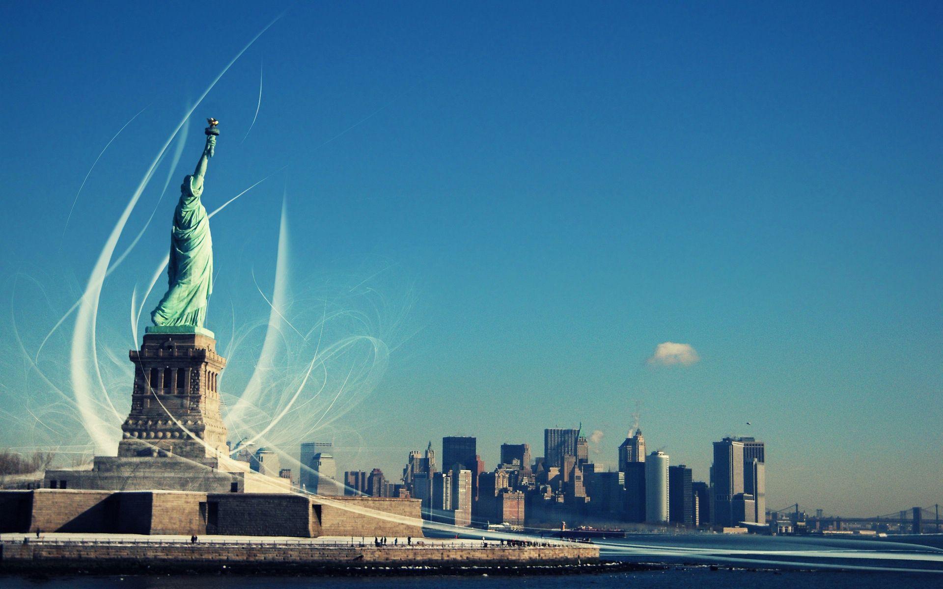 New York Statue of Liberty desktop background