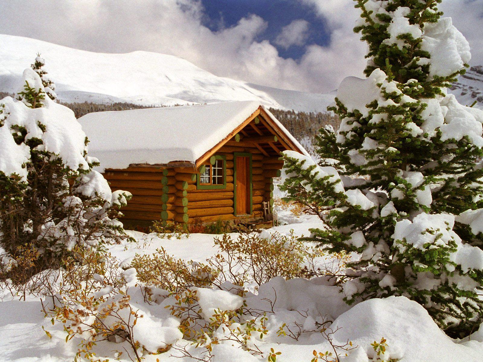 Mountain Cabin Wallpaper. Daily inspiration art photo, picture