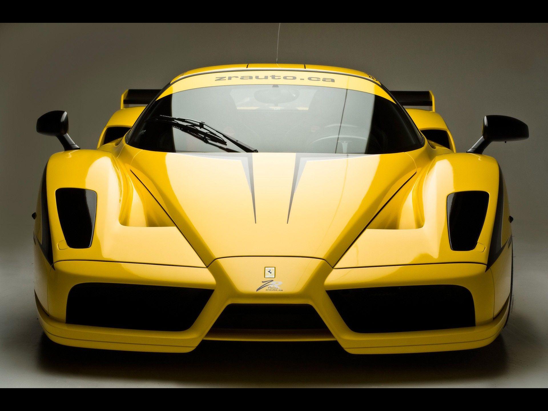 Wallpaper For > Yellow Ferrari Enzo Wallpaper