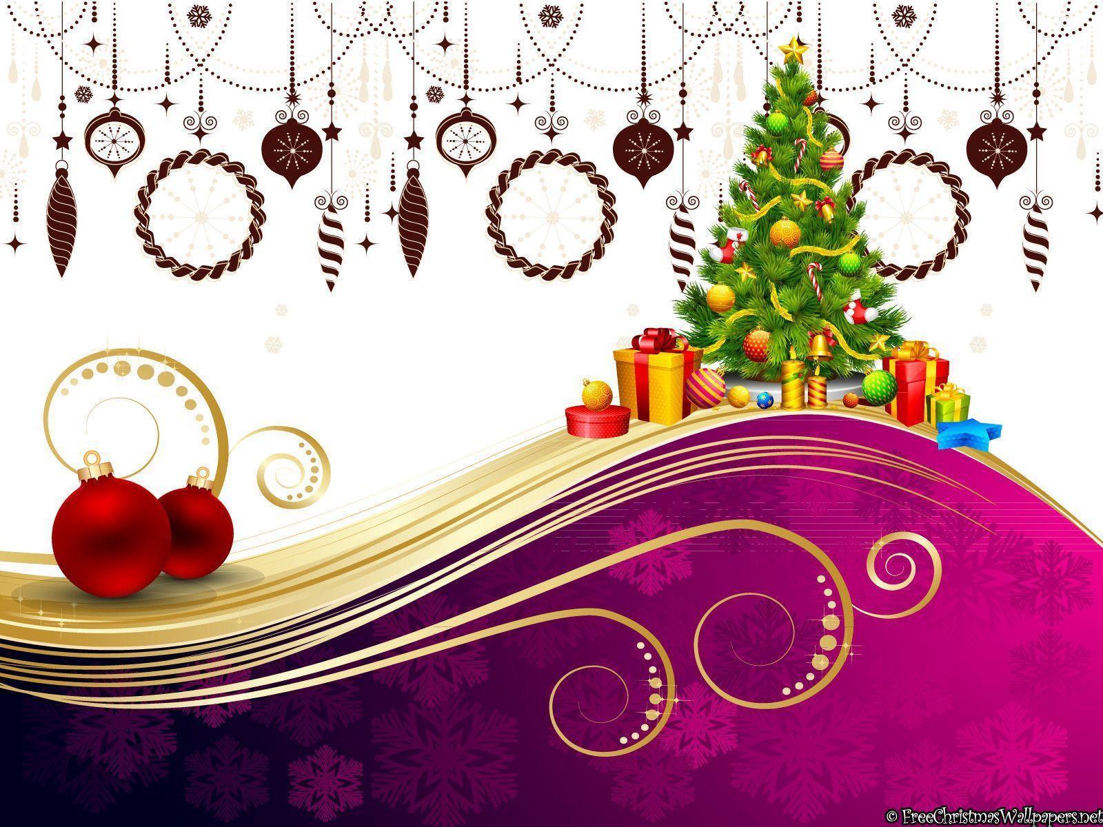 Christmas Tree of Love Wallpaper