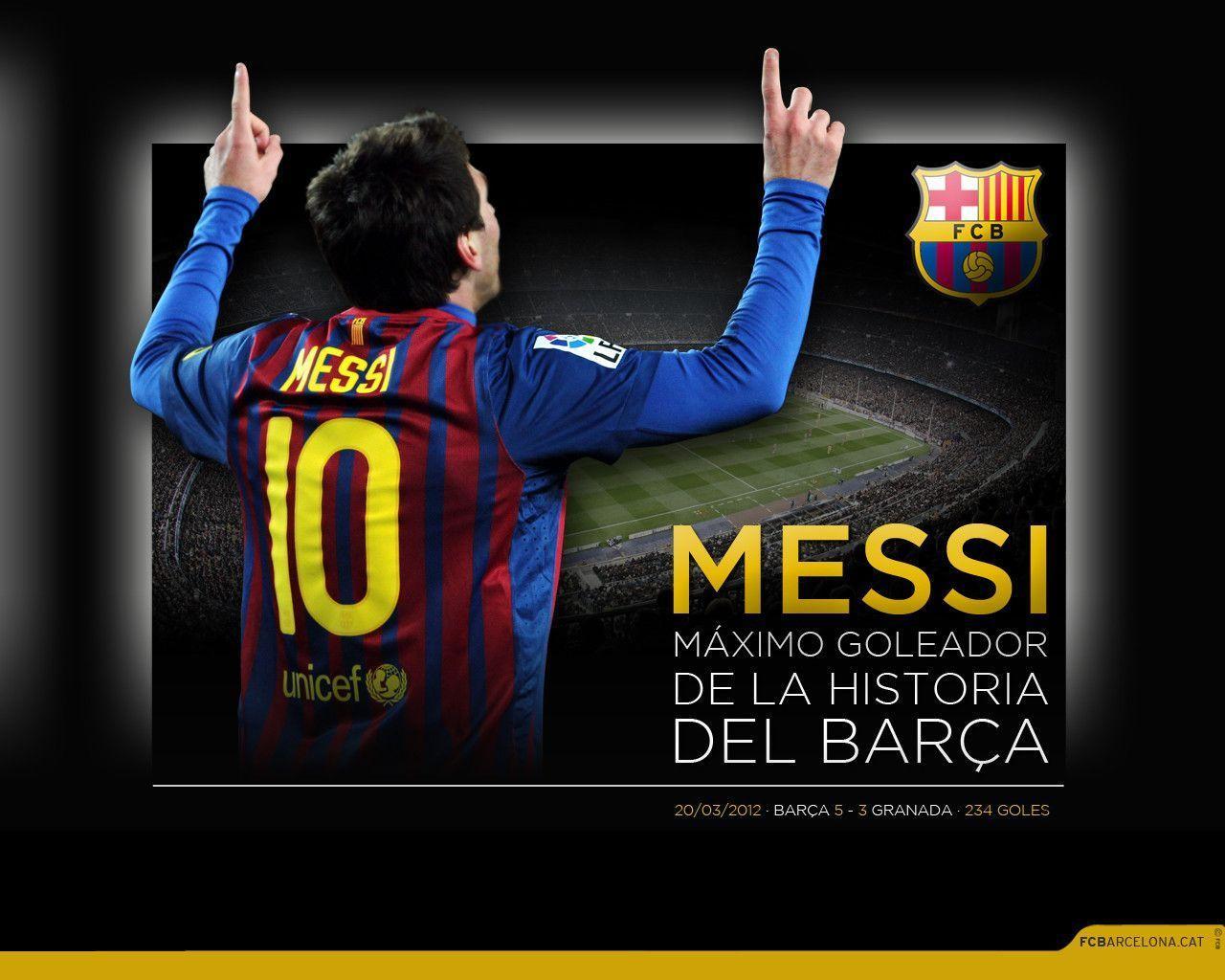 Make Messi, The All Time Top Goalscorer For Barça, Your Desktop