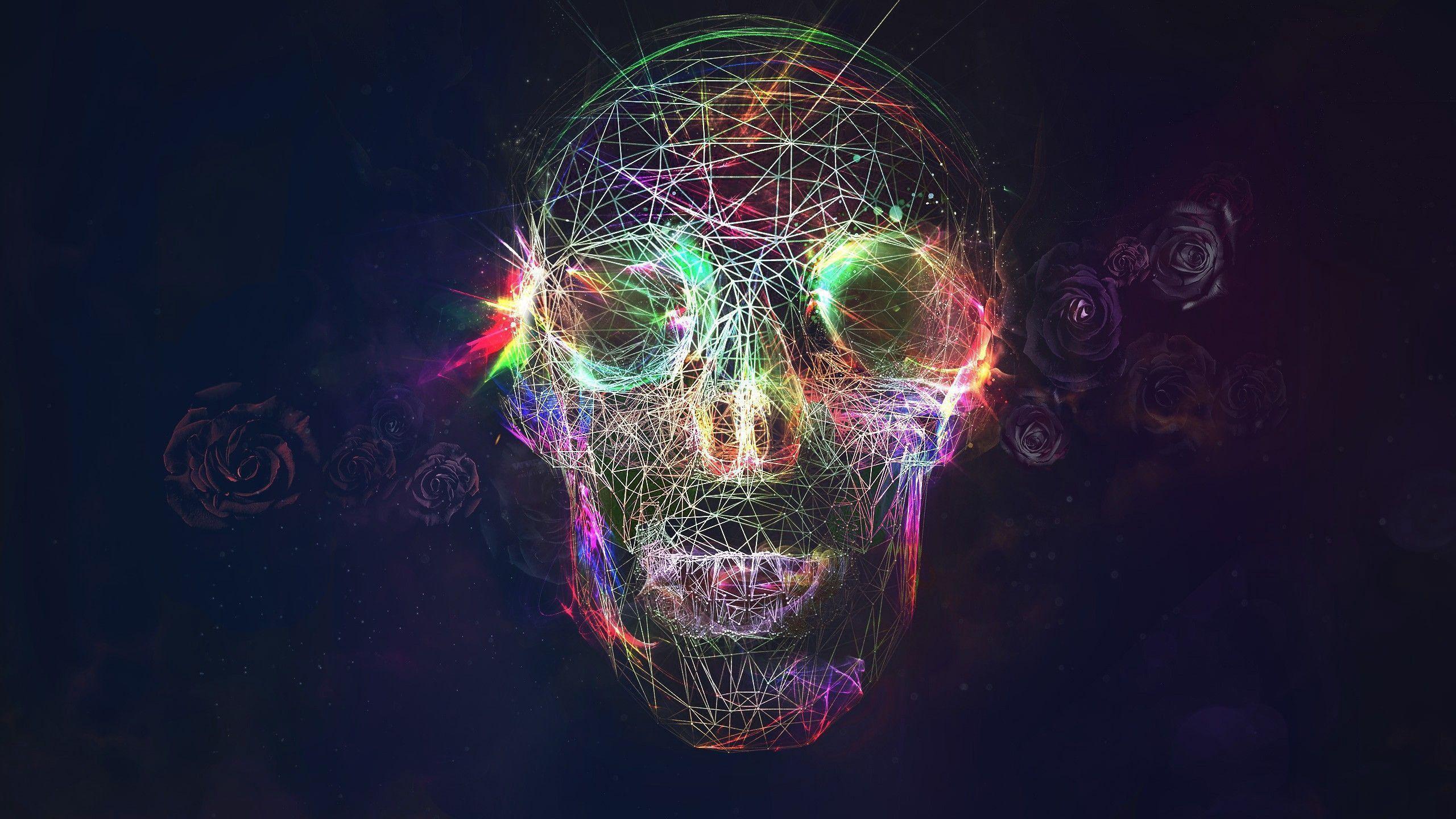 Abstract skull wallpaper and image, picture, photo