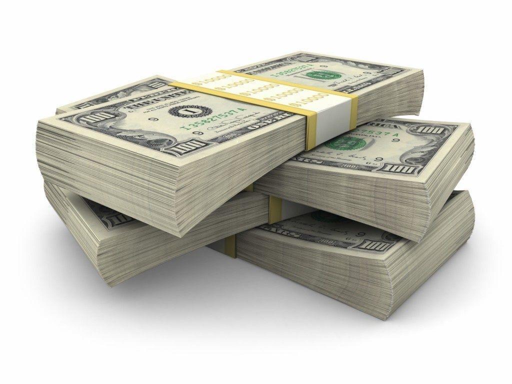 Download Wallpaper 1920x1080 money stack dollar white background Full HD  1080p HD Background