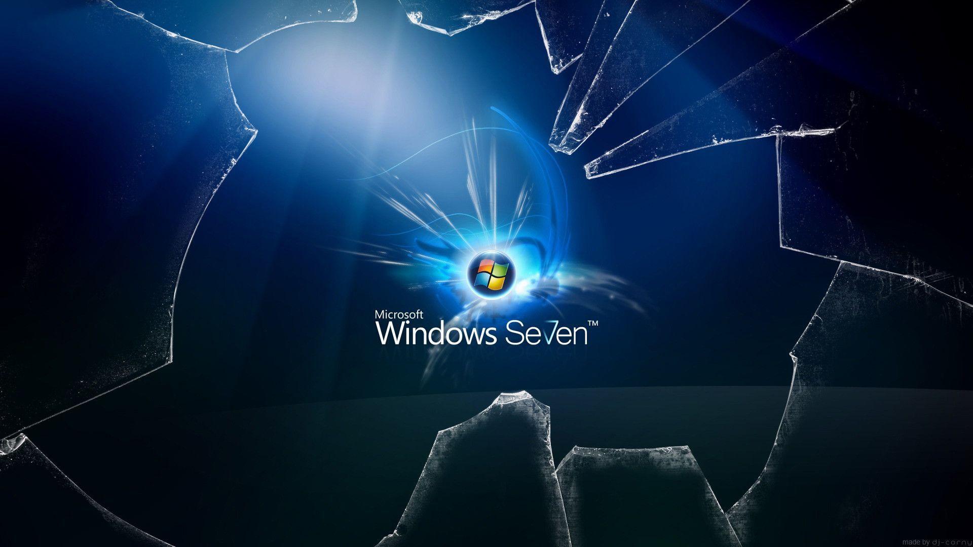 Windows 7 Cracked Screen