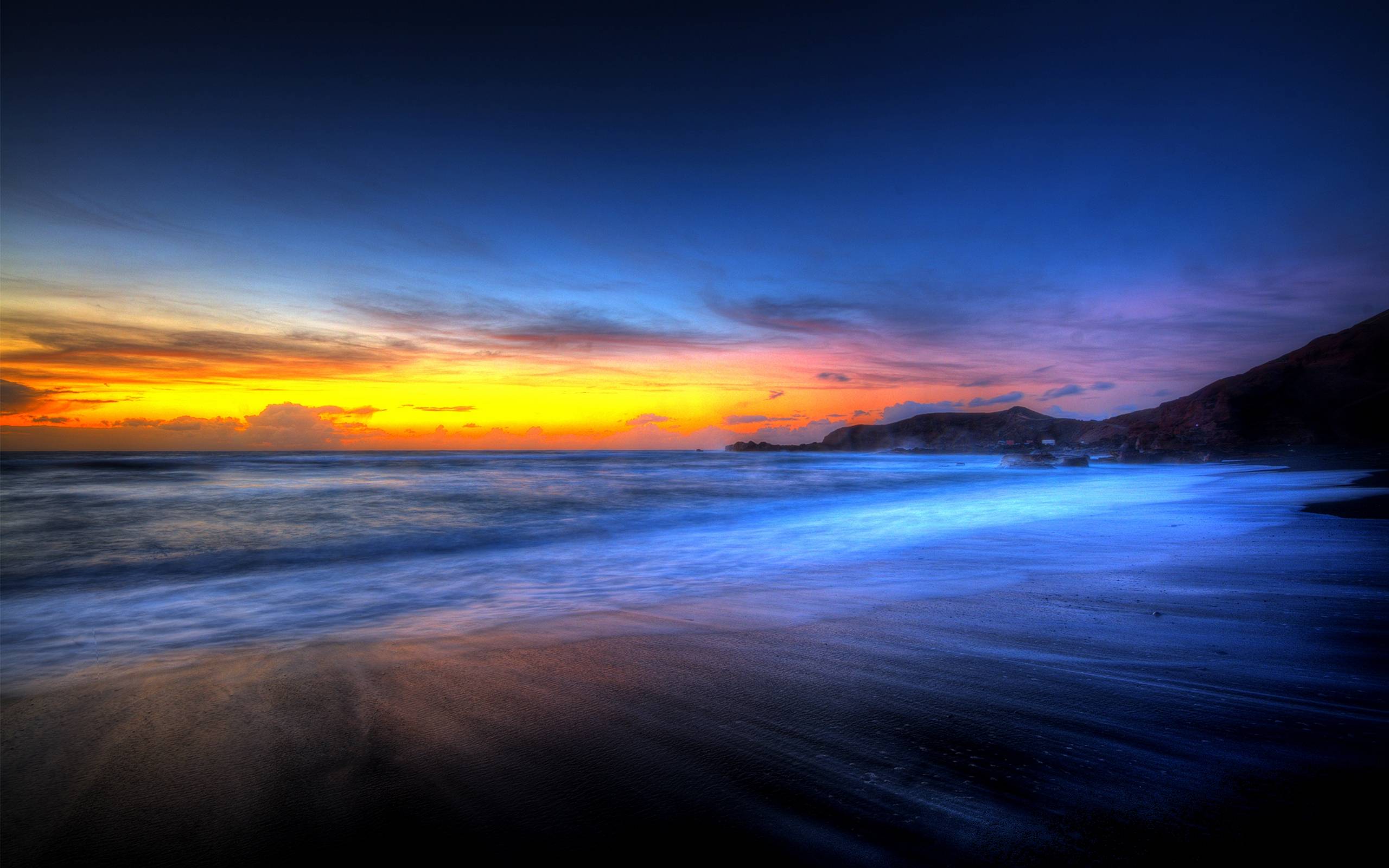 Beautiful Beach Sunset Wallpaper For Desk Full HD