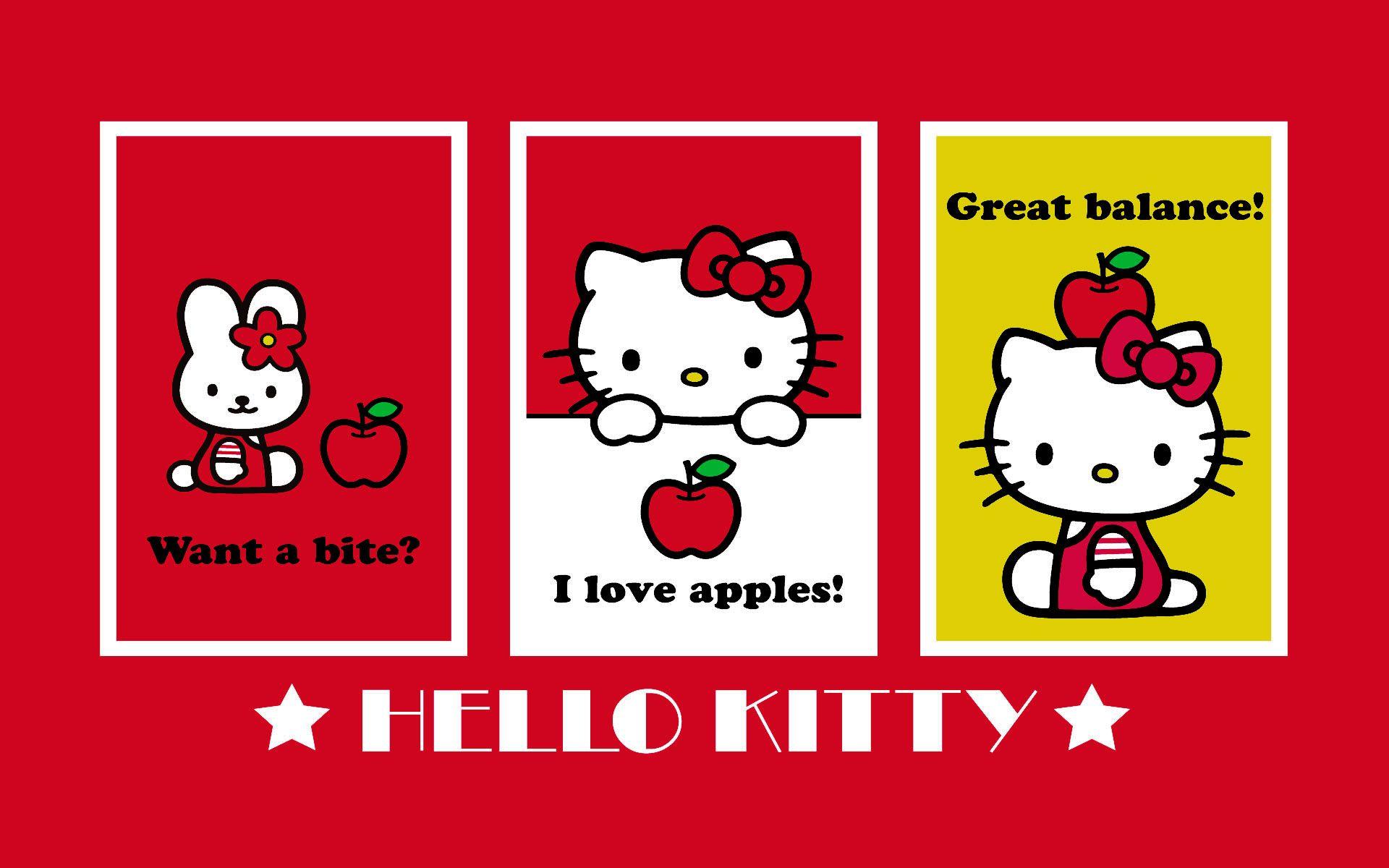 Red hello kitty wallpaper. Hello Kitty Wallpaper