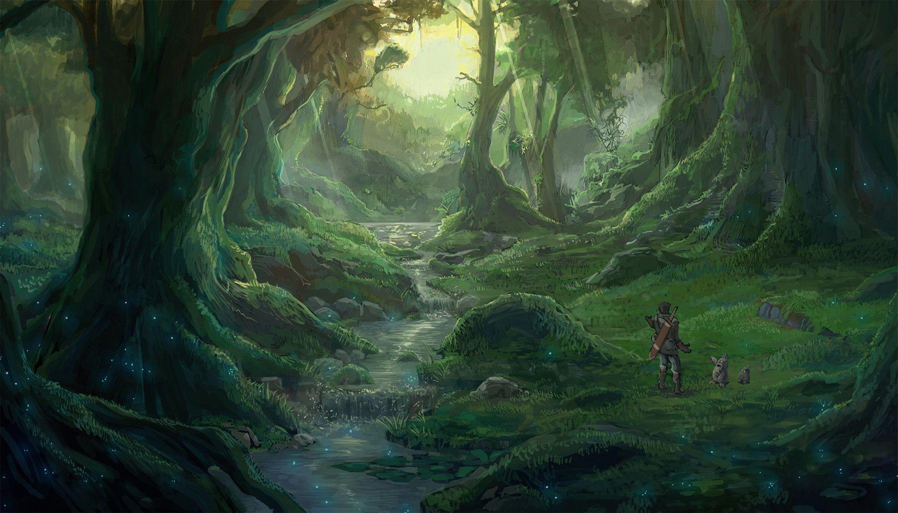 Anime Forest Backgrounds - Wallpaper Cave