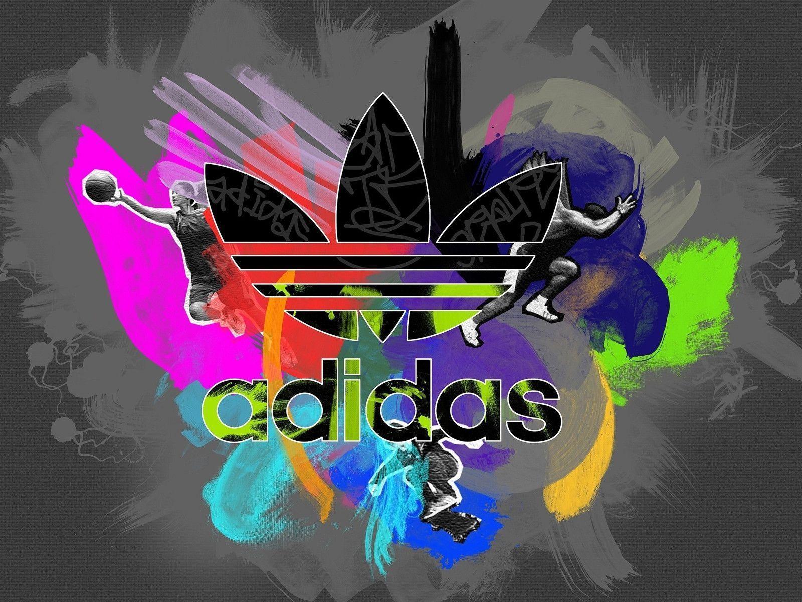 Colorful Adidas Logo Desktop wallpaper 1600x1200