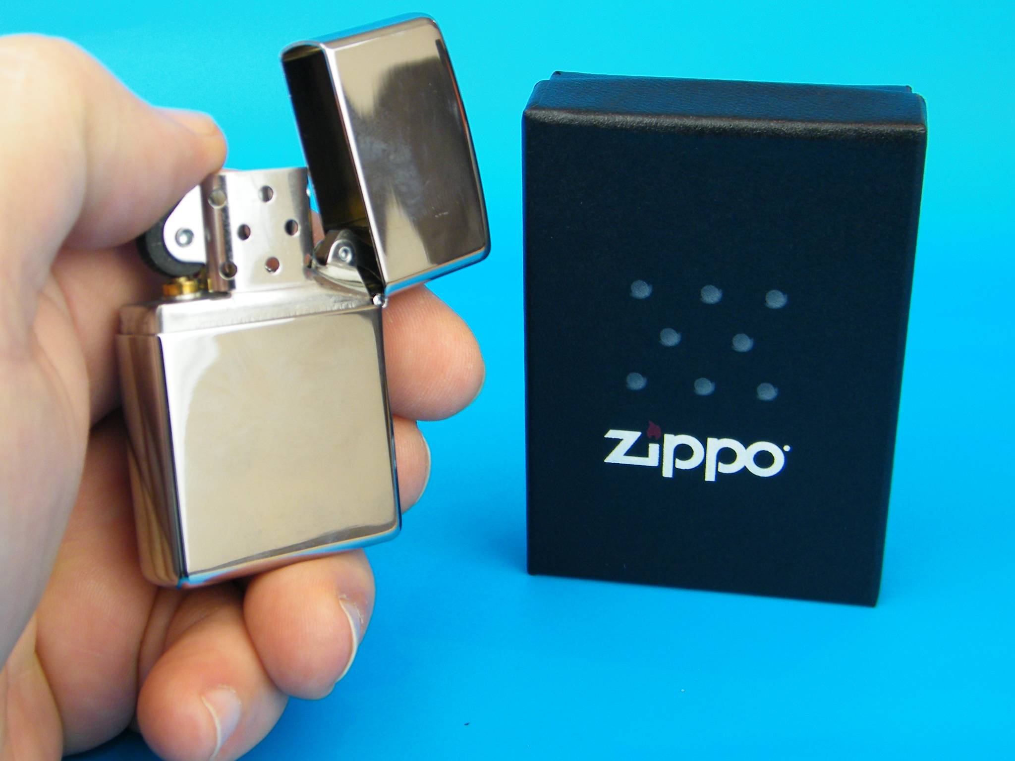 Photo Engraved Zippo Lighter Chrome Polished Free Personalised