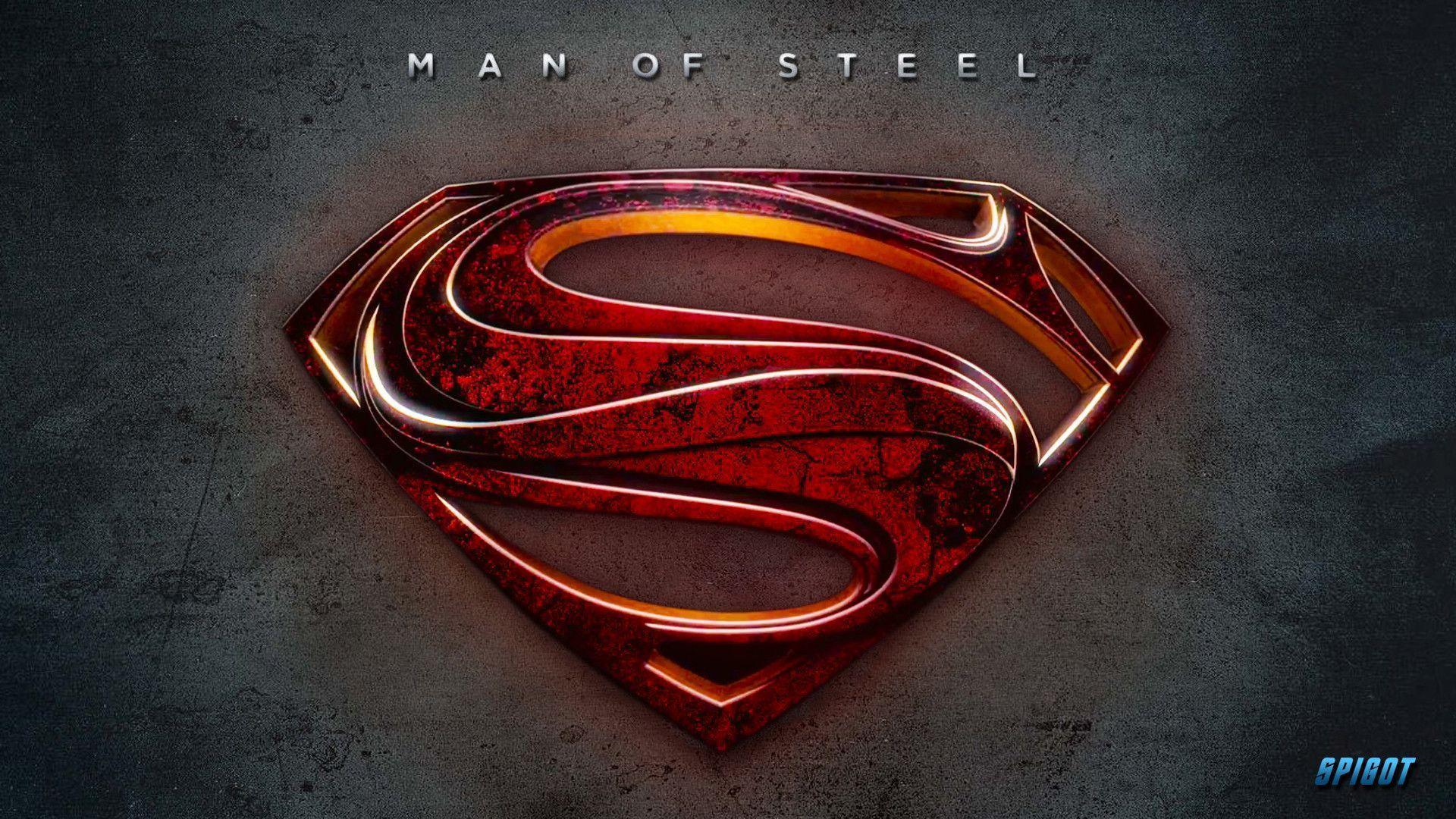Man of Steel Superman Logo, HD Wallpaper