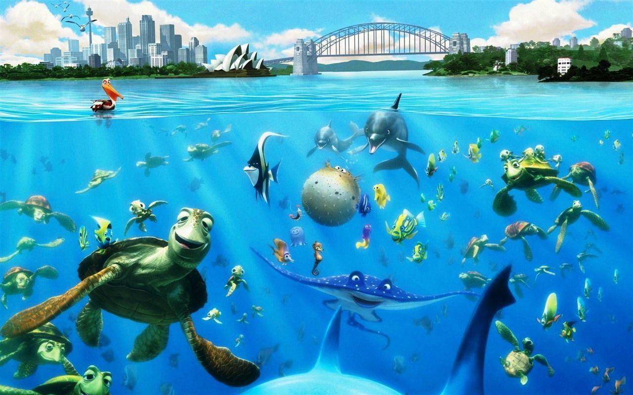 Finding Nemo Fish Tank Background HD WallpaperWallpaper