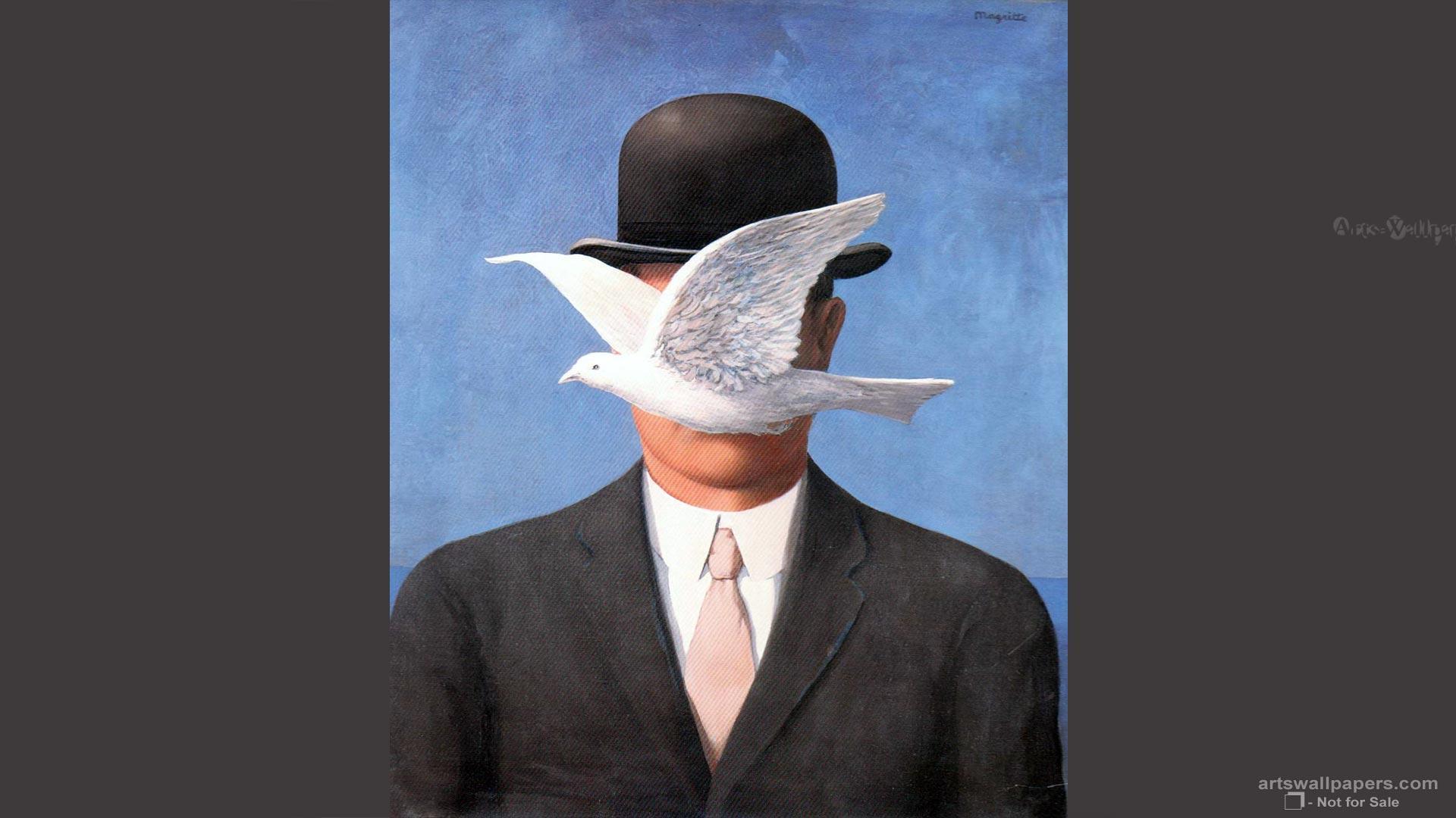 Rene Magritte Art Paintings Fine Wallpaper, 1920×1080