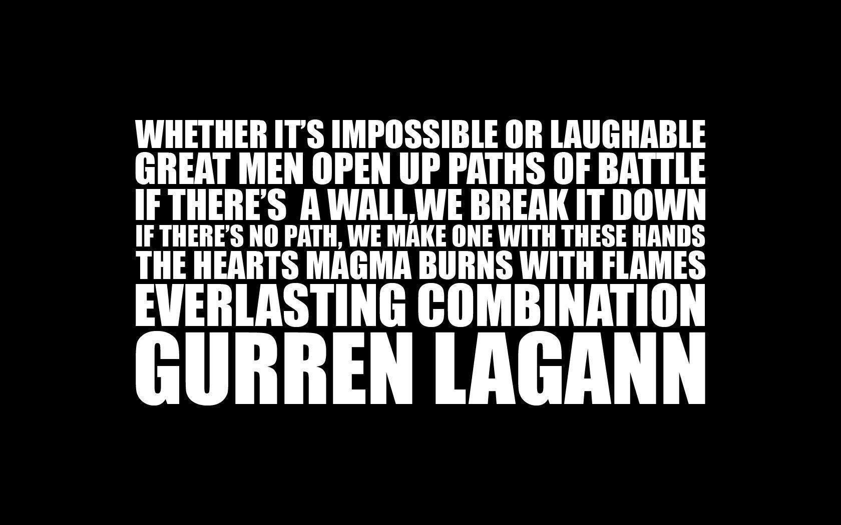image For > Gurren Lagann Quotes