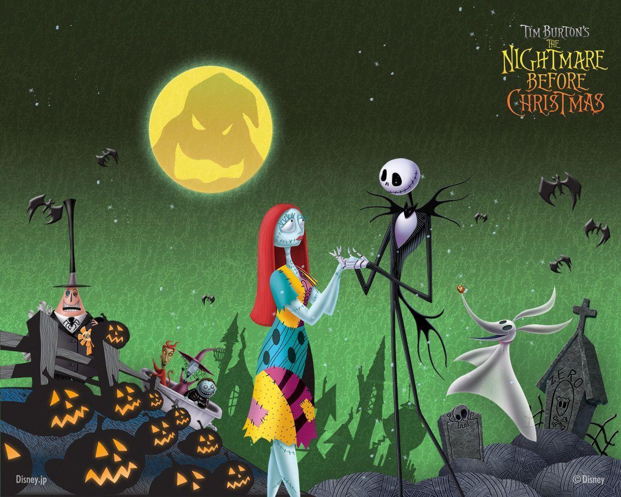 Jack Skellington  Sally from Tim Burtons A Nightmare Before HD phone  wallpaper  Pxfuel