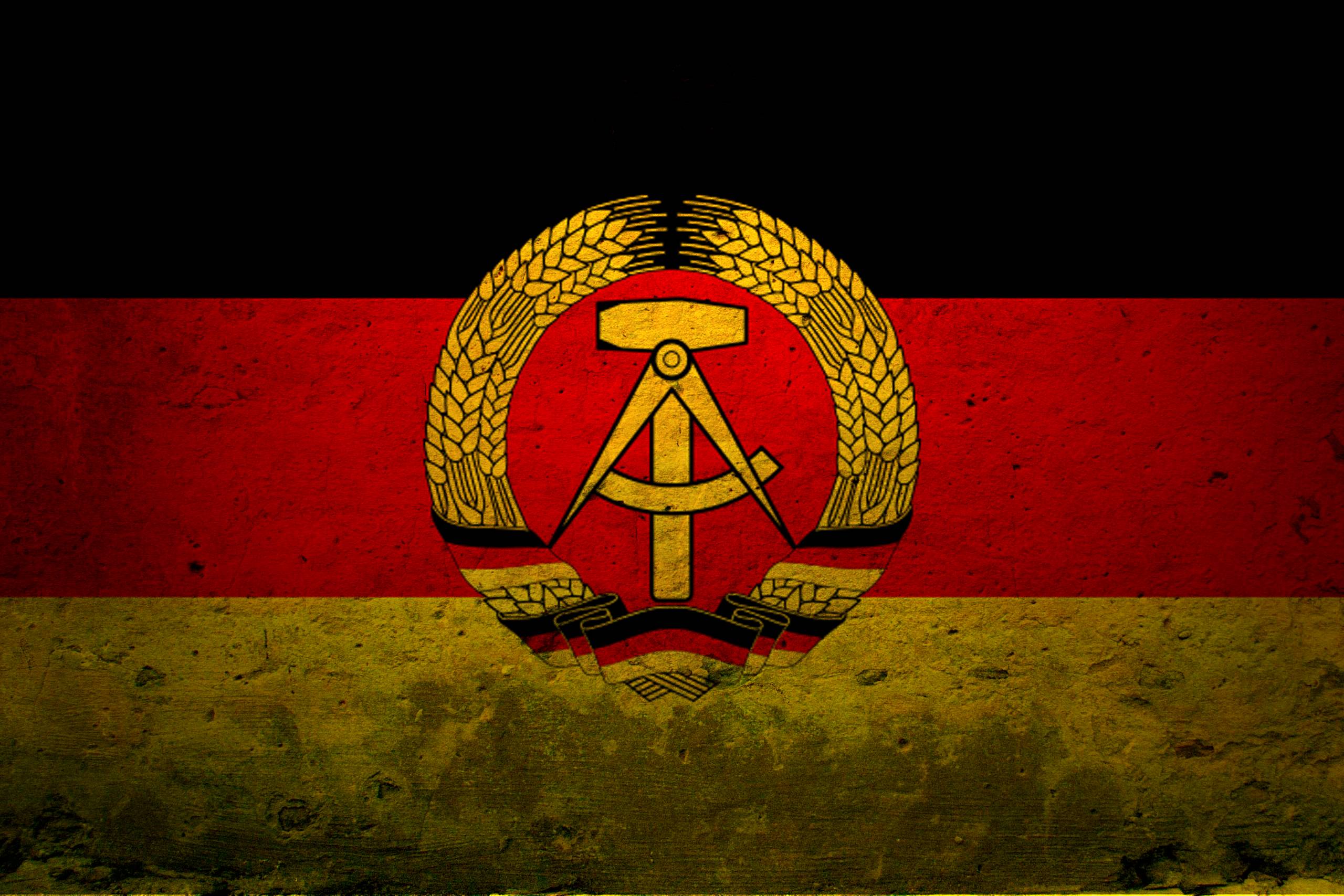 Germany Democratic Republic Flag Background for Presentation