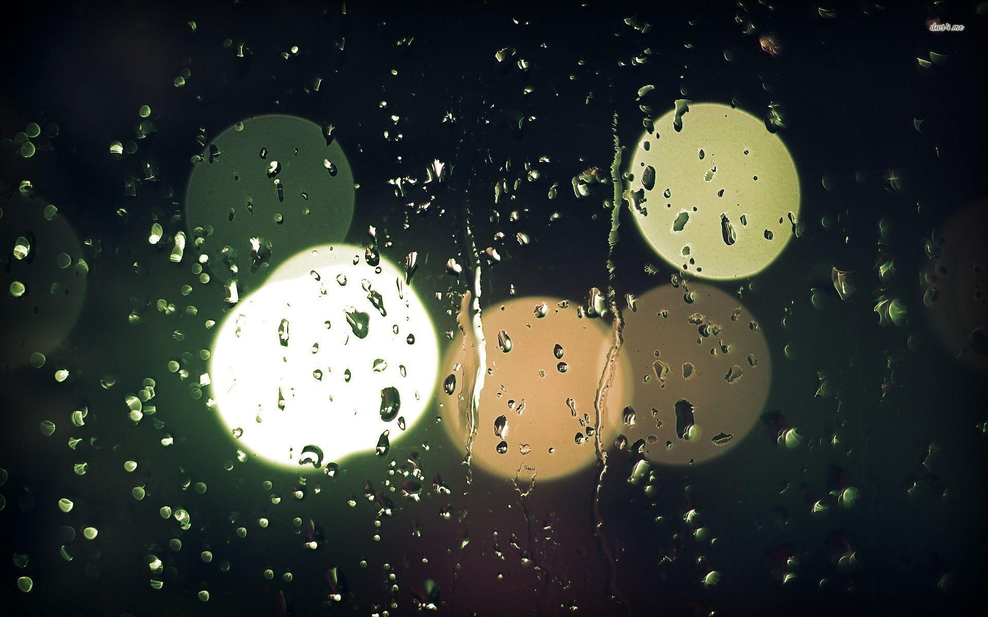 Rainy window wallpaper