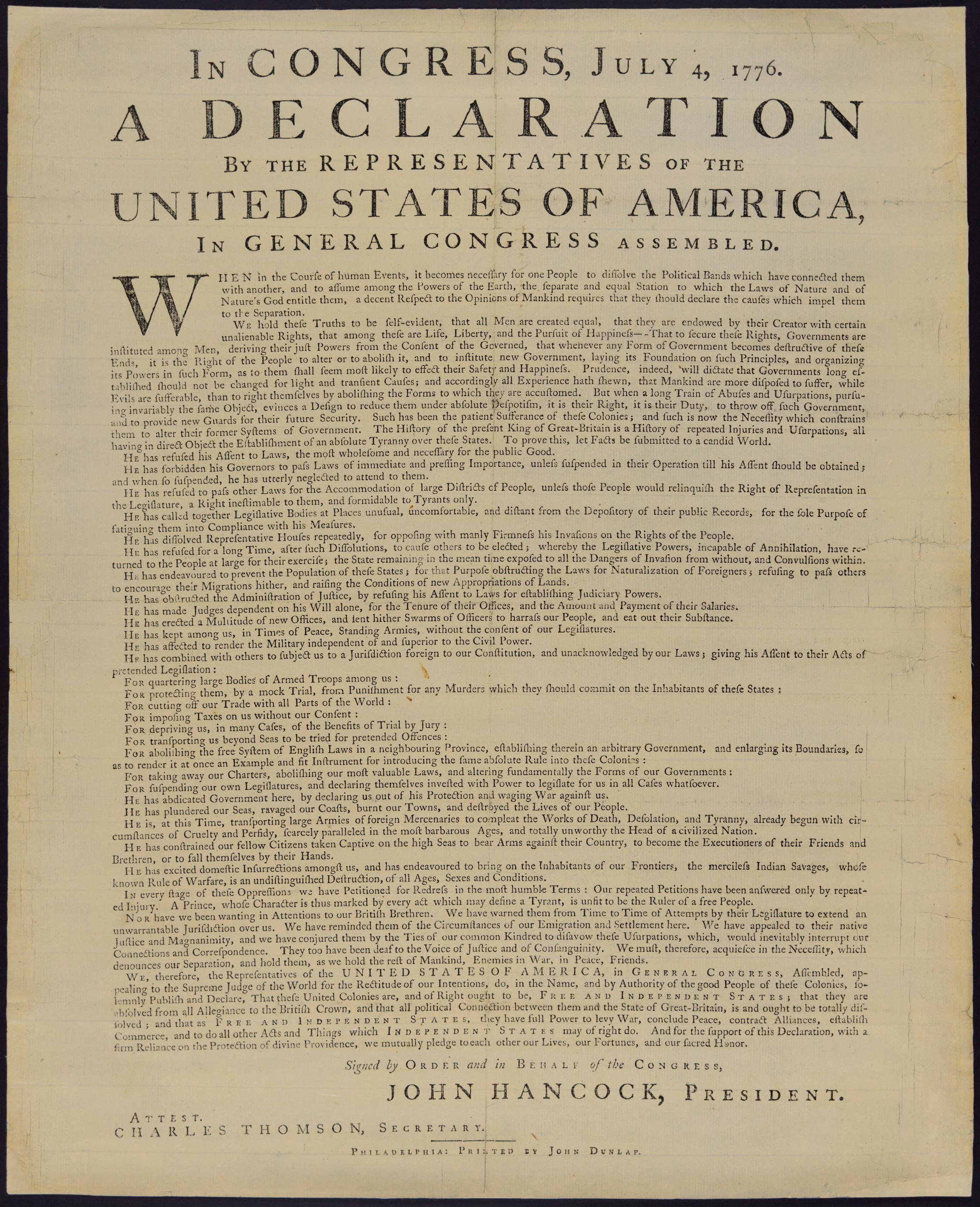 image For > Declaration Of Independence Wallpaper