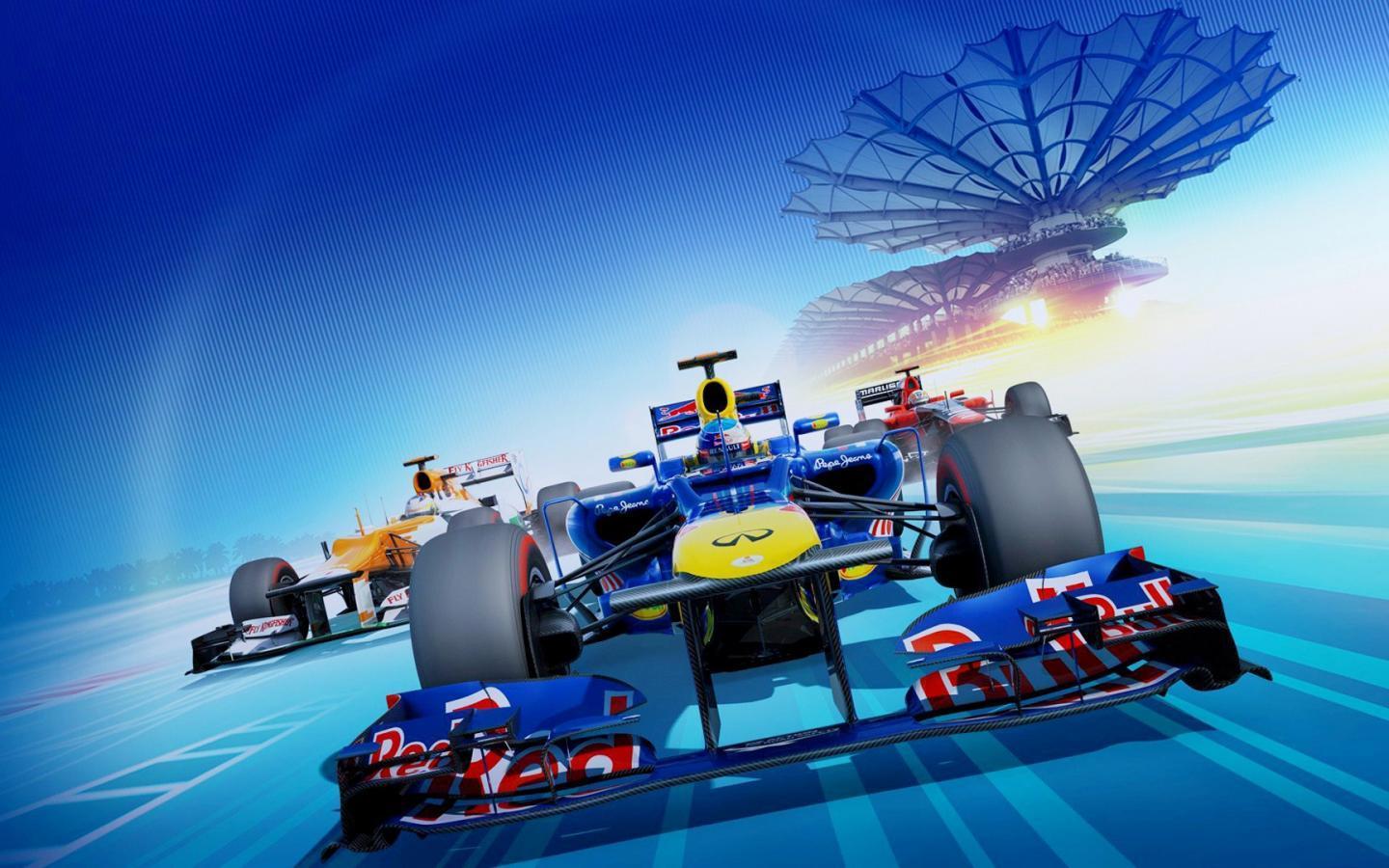 f1 racing game beautiful widescreen desktop wallpaper 1440x900