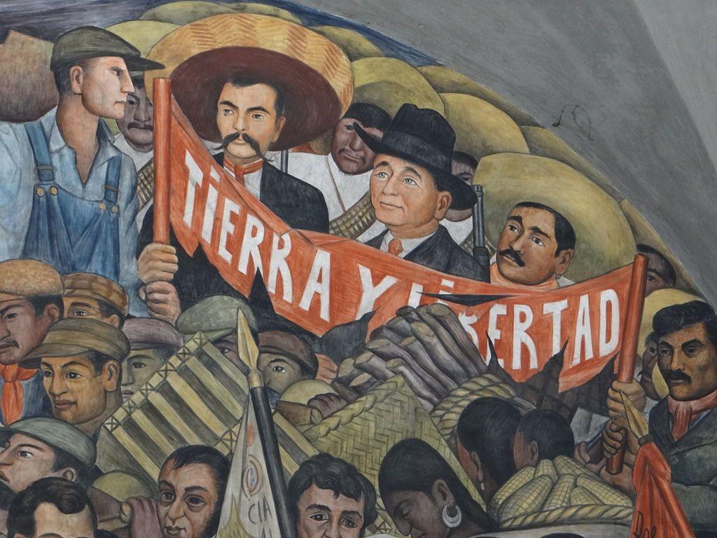 Diego Rivera mural featuring Emiliano