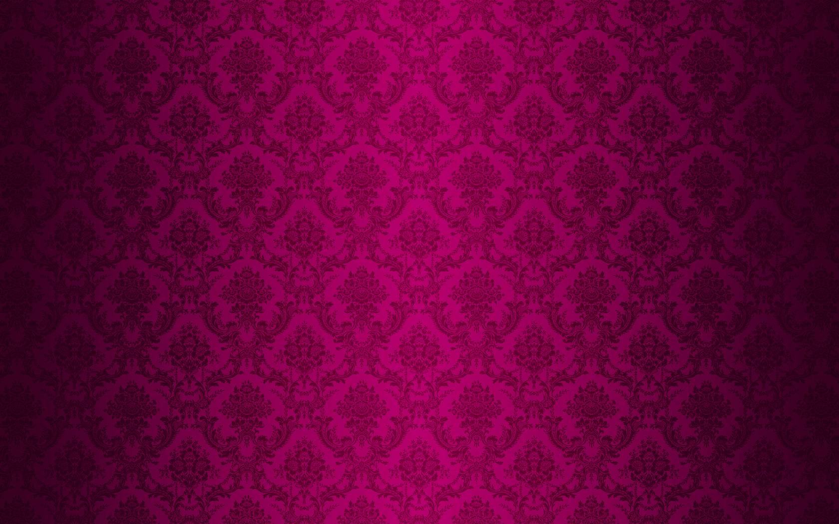 Purple Damask Desktop Wallpaper