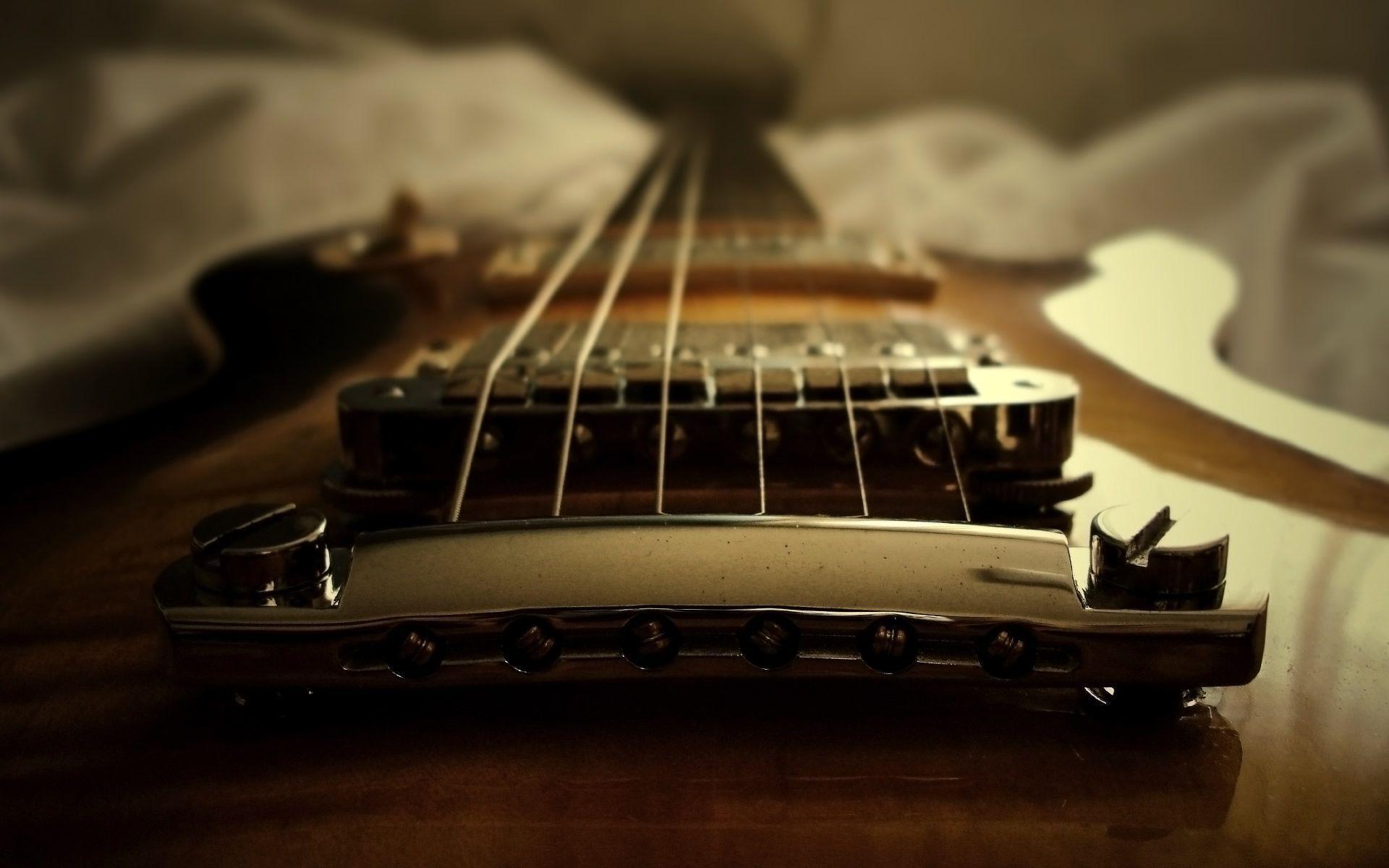 Premium AI Image | Acoustic guitar with bokeh background