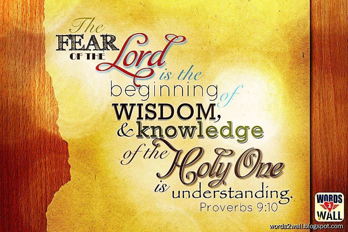 Proverbs 9:10 and Knowledge Wallpaper