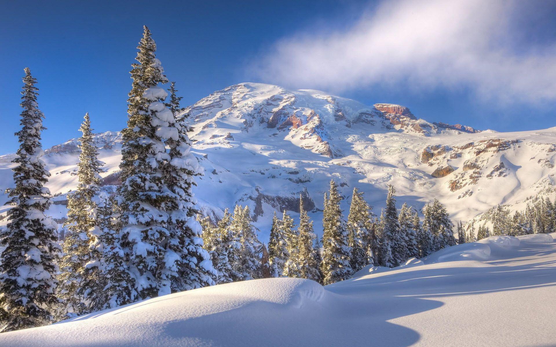 Snowy Mountains widescreen wallpapers