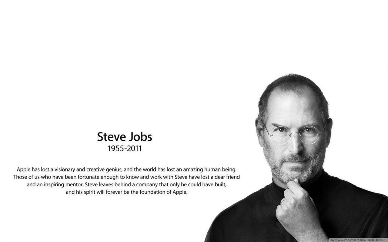 Steve Jobs -think different apple mac desktop wallpaper