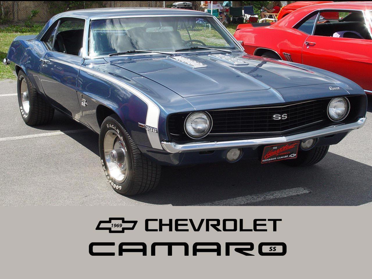 Wallpapers For > Blue 1969 Camaro Ss Wallpapers