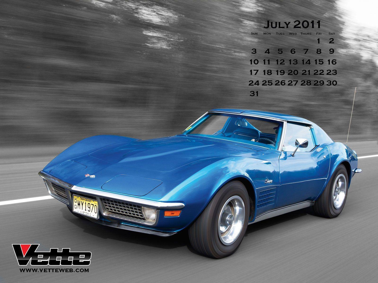 Vette Magazine&;s July Monthly Calender Action Center