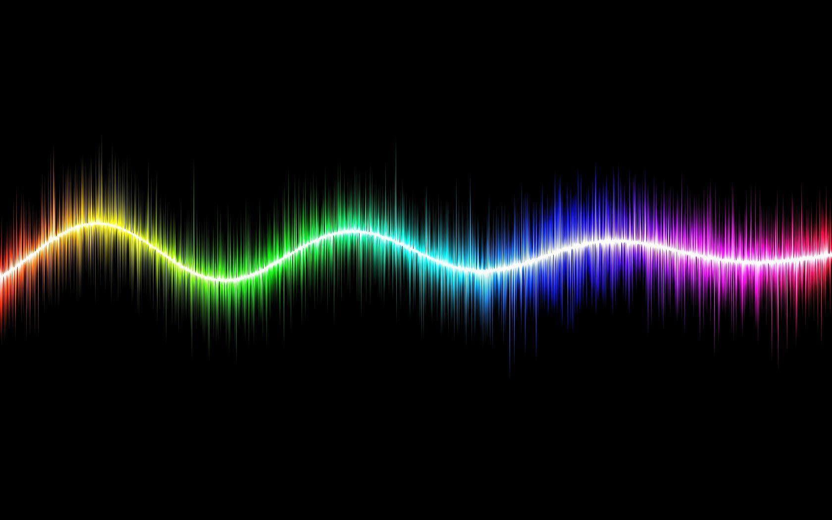 Wallpaper For > Cool Rainbow Music Background