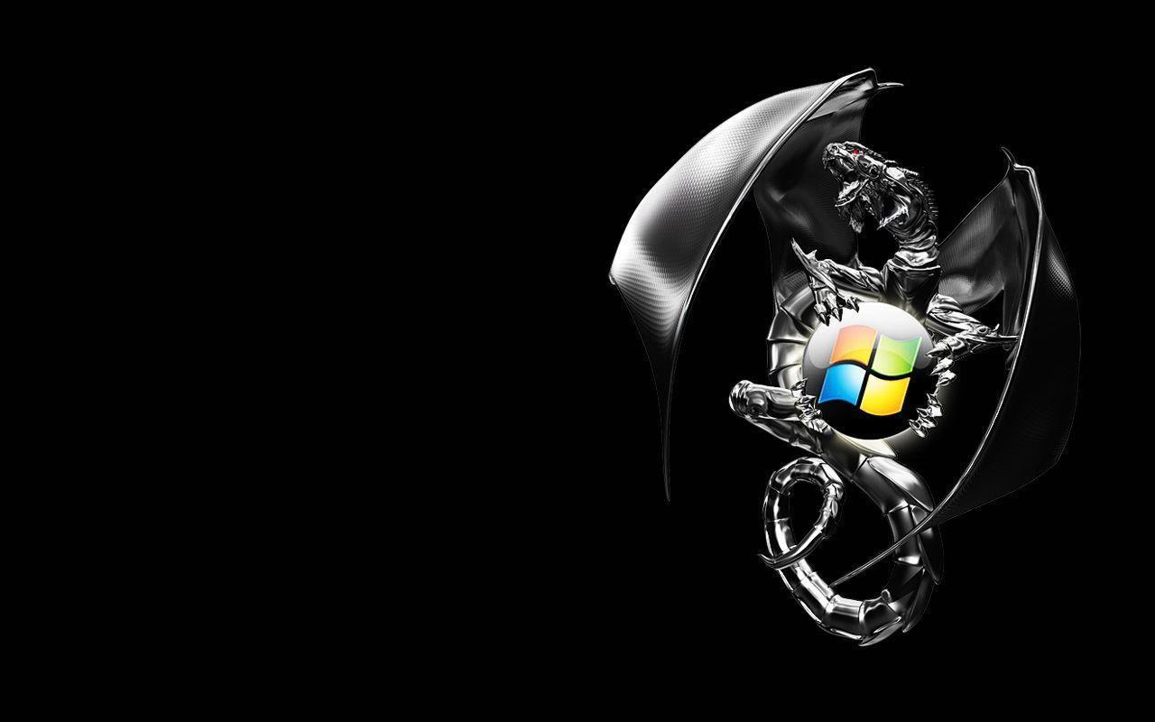 World Wallpaper: black windows 7 wallpaper