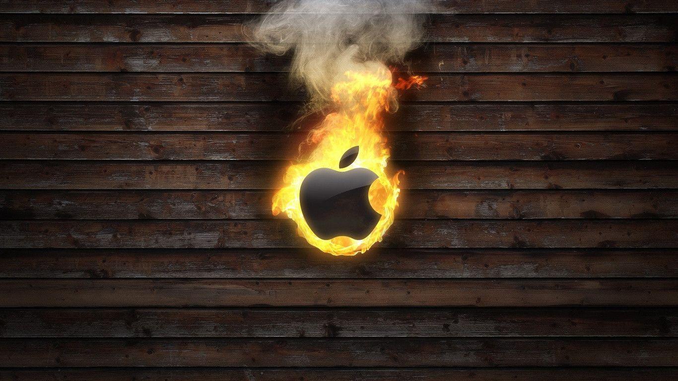 Burning Apple Wallpaper