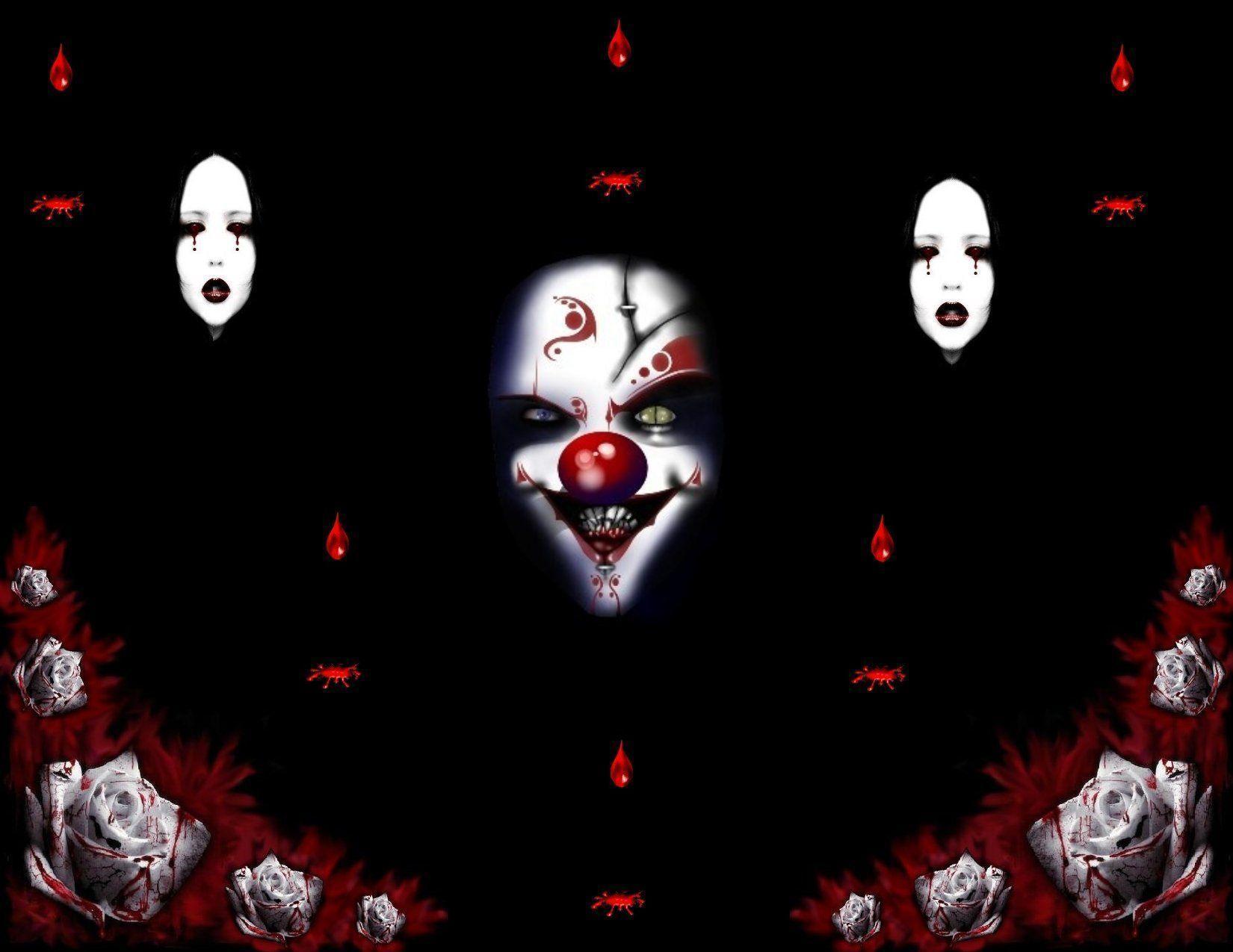 image For > Scary Clown Background