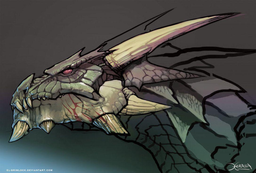 Dragon Head By El Grimlock