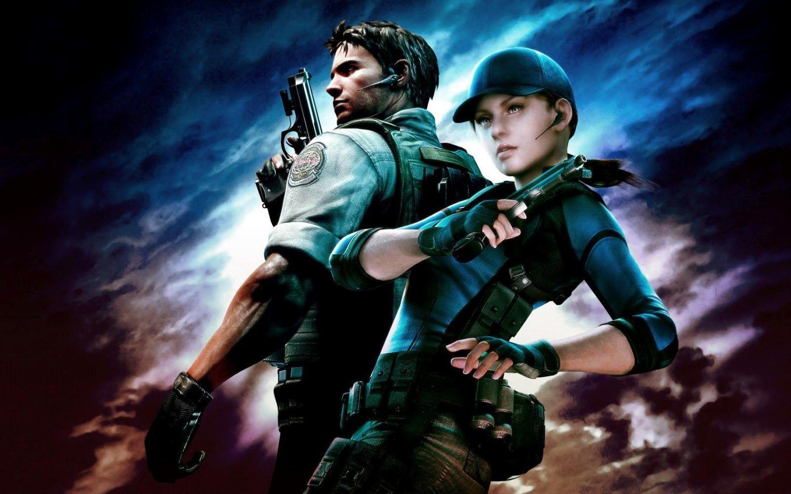 Chris and Jill Valentine Resident Evil 5 Wallpaper