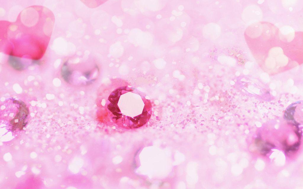 Pink Diamonds Background HD Wallpaper